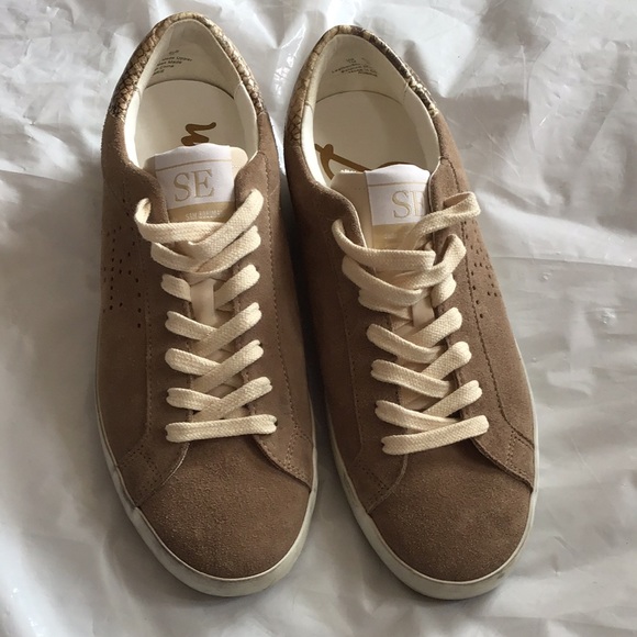 Sam Edelman Brown/Tan Aubrie Sneakers US 7 - Picture 2 of 9